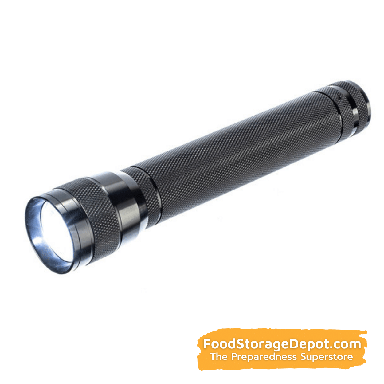 1000 Lumen LED Black Aluminum Adjustable Beam Flashlight 10"