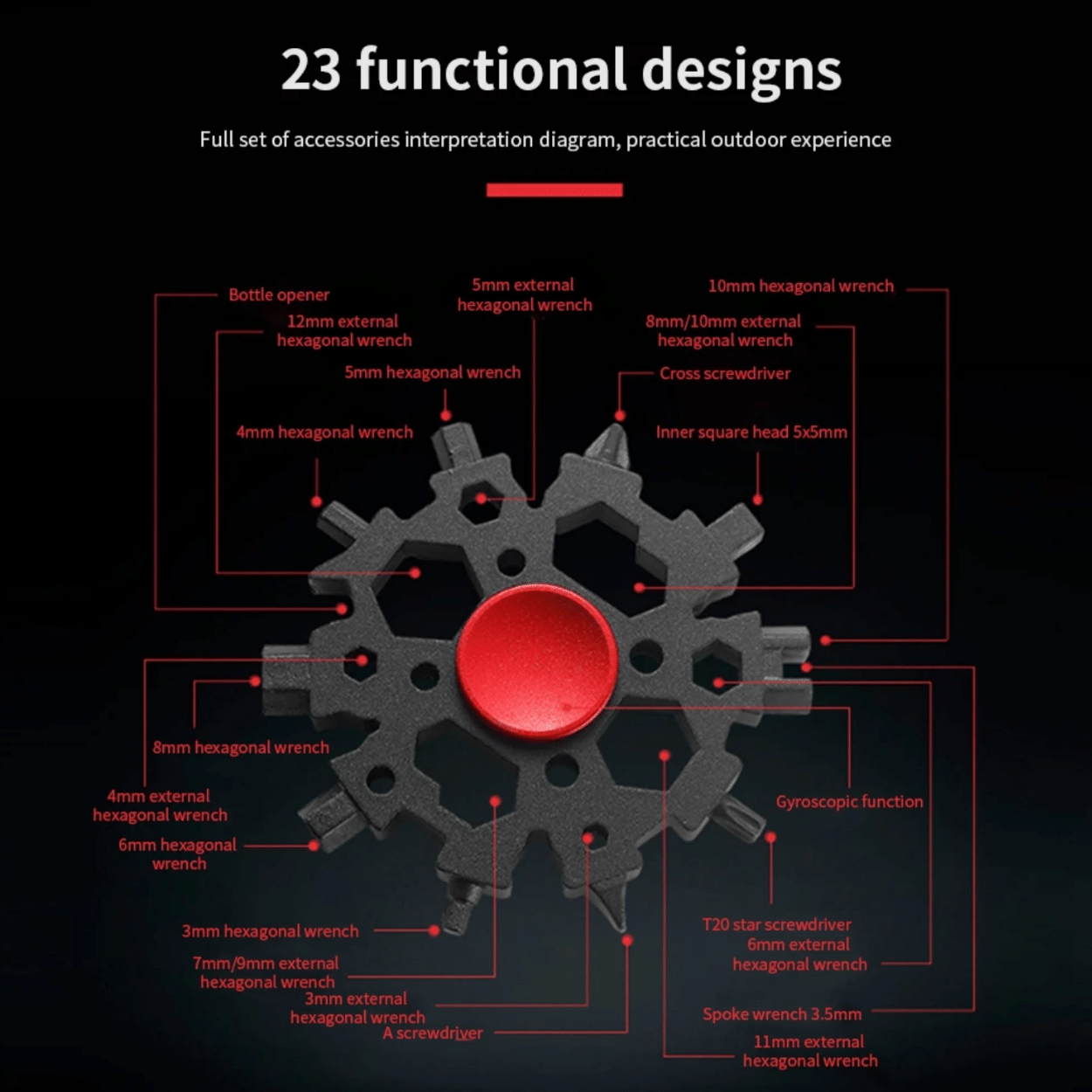 23-in-1 Snowflake Tool