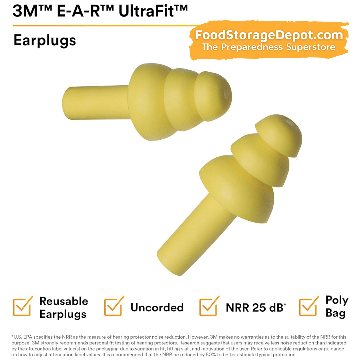 3M Reusable Earplugs