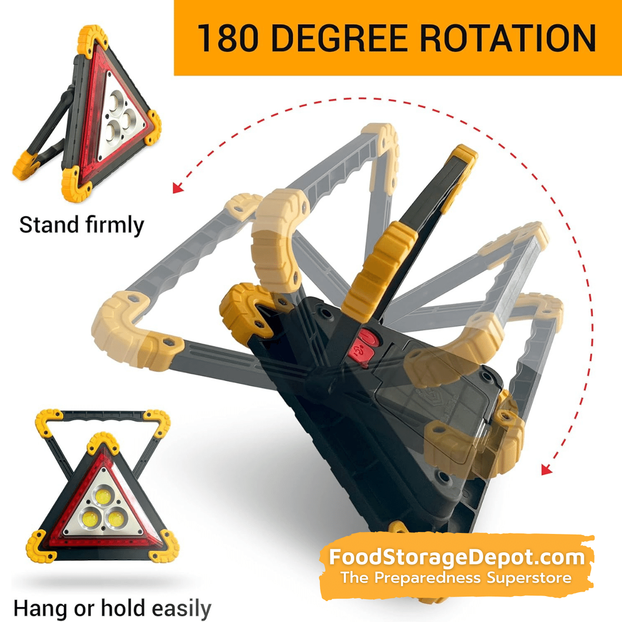 500 Lumen Triangular 2-in-1 Car Safety & Work Light
