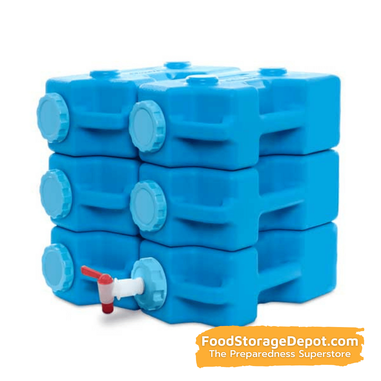 AquaBrick 3 Gallon Portable Water Storage Container (Stackable)