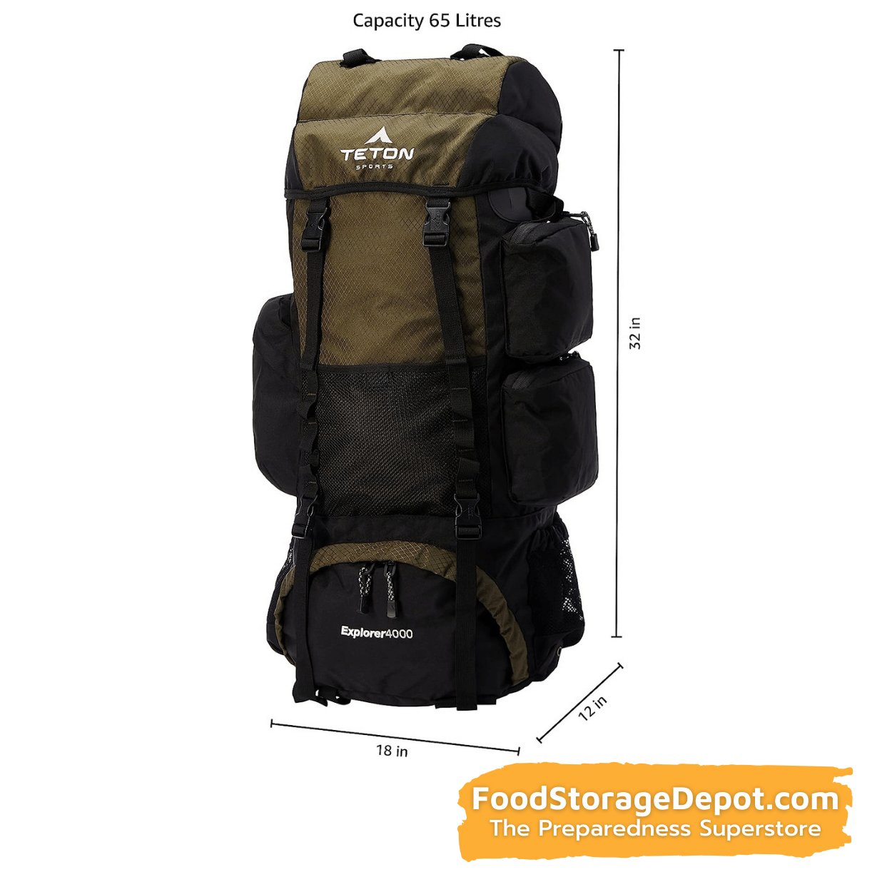 Backpack - Explorer 4000 (Great for 72-Hour Kits)