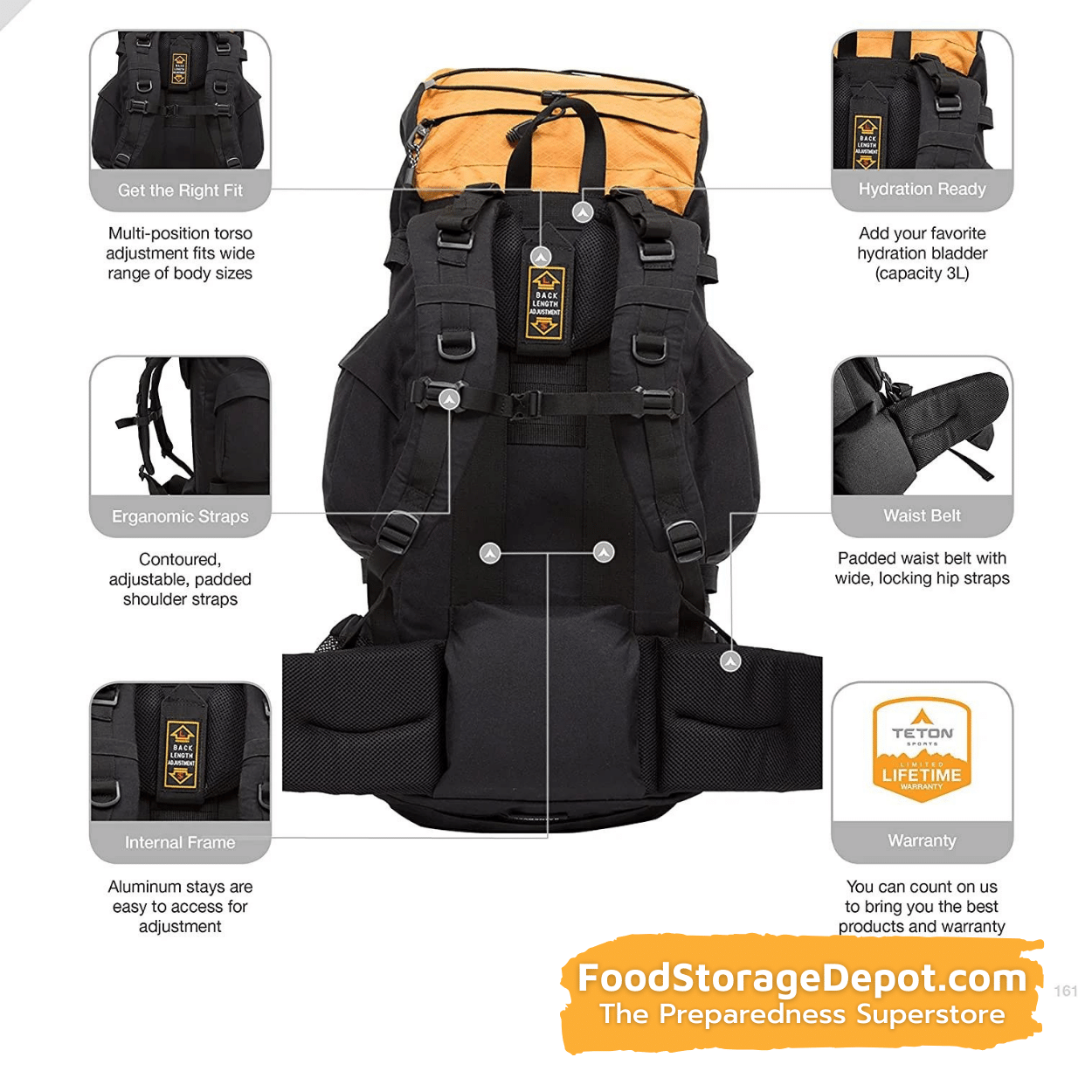 Backpack - Scout 3400 (Great for 72-Hour Kits)