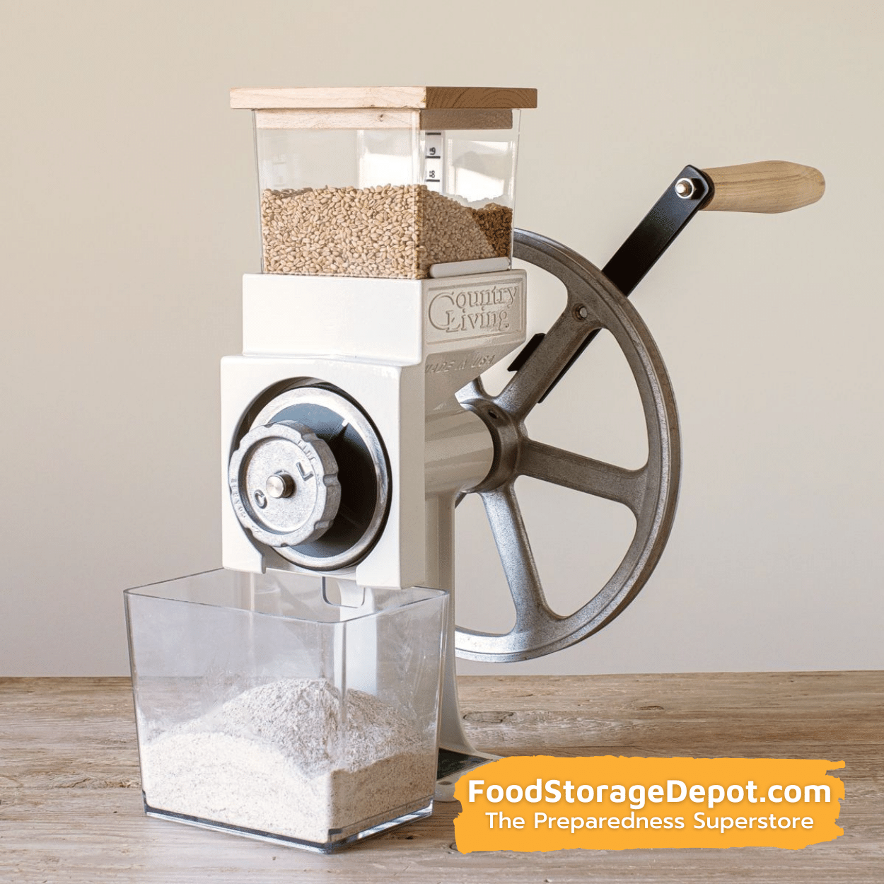 Country Living Flour Bin with Storage