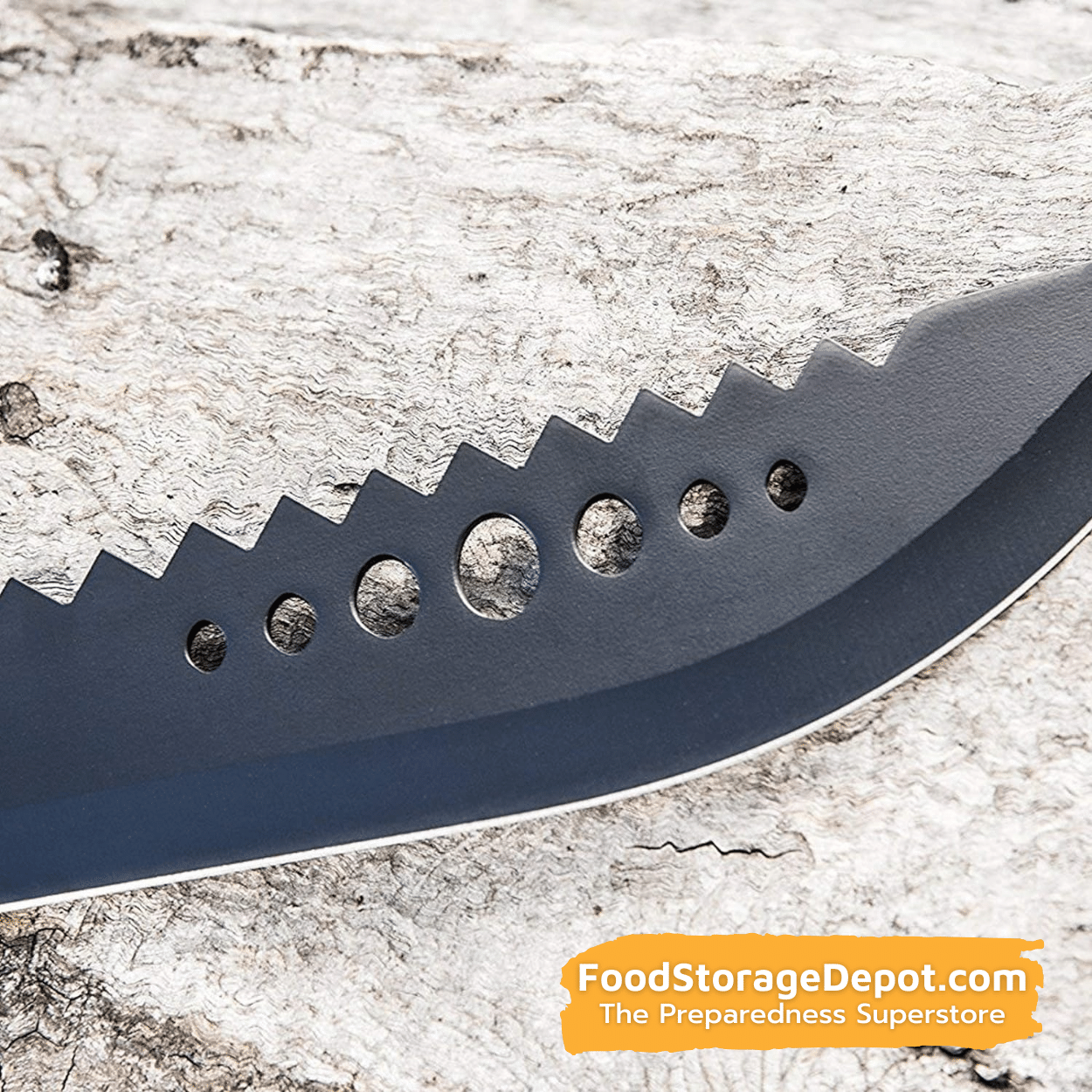 Durable Black 440 Stainless Steel Machete (Full Tang)