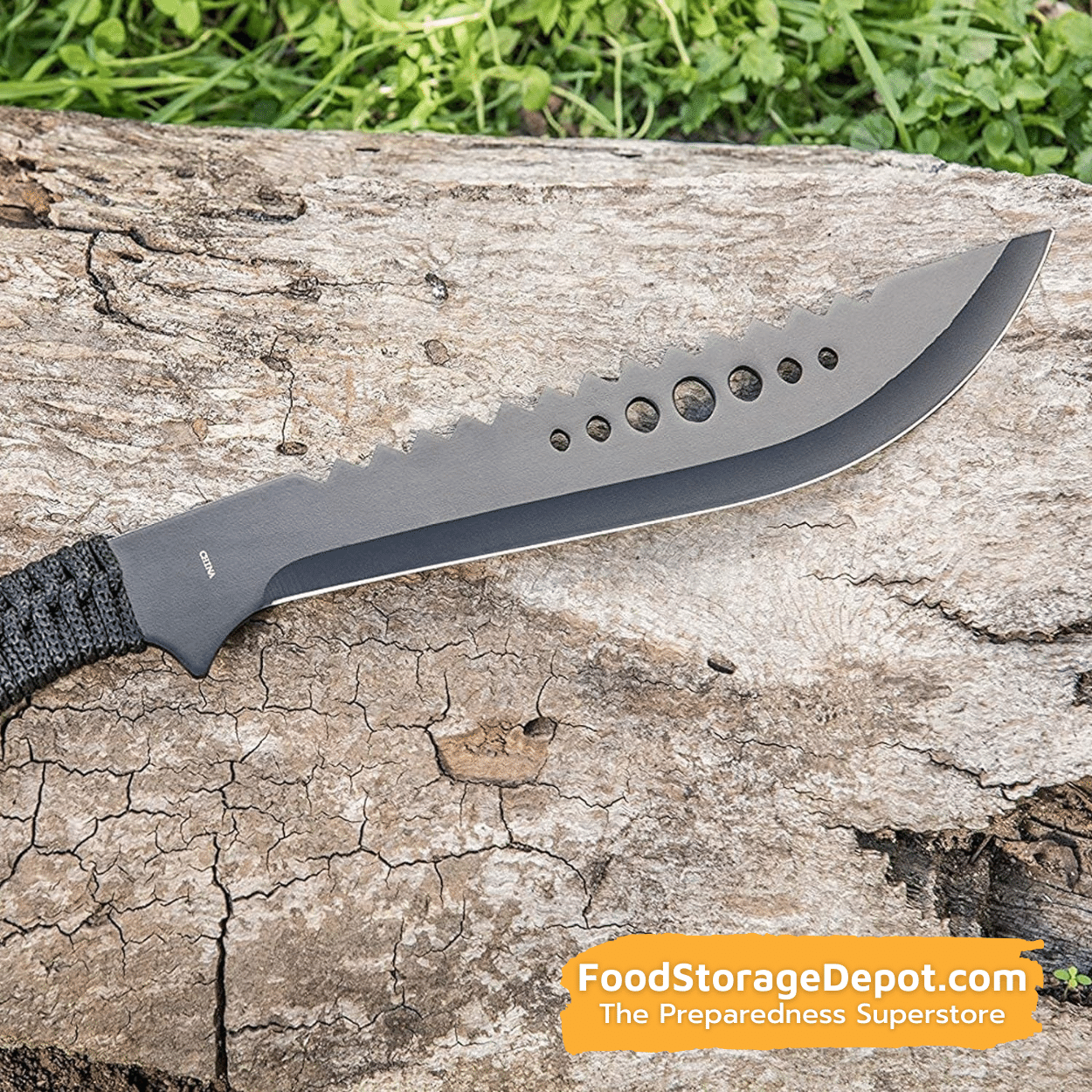 Durable Black 440 Stainless Steel Machete (Full Tang)