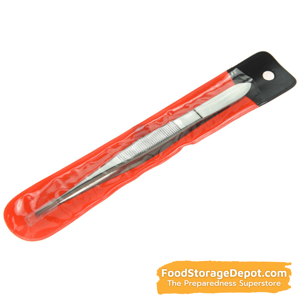 Emergency Stainless Steel Splinter Tweezers 3" - Straight Tip