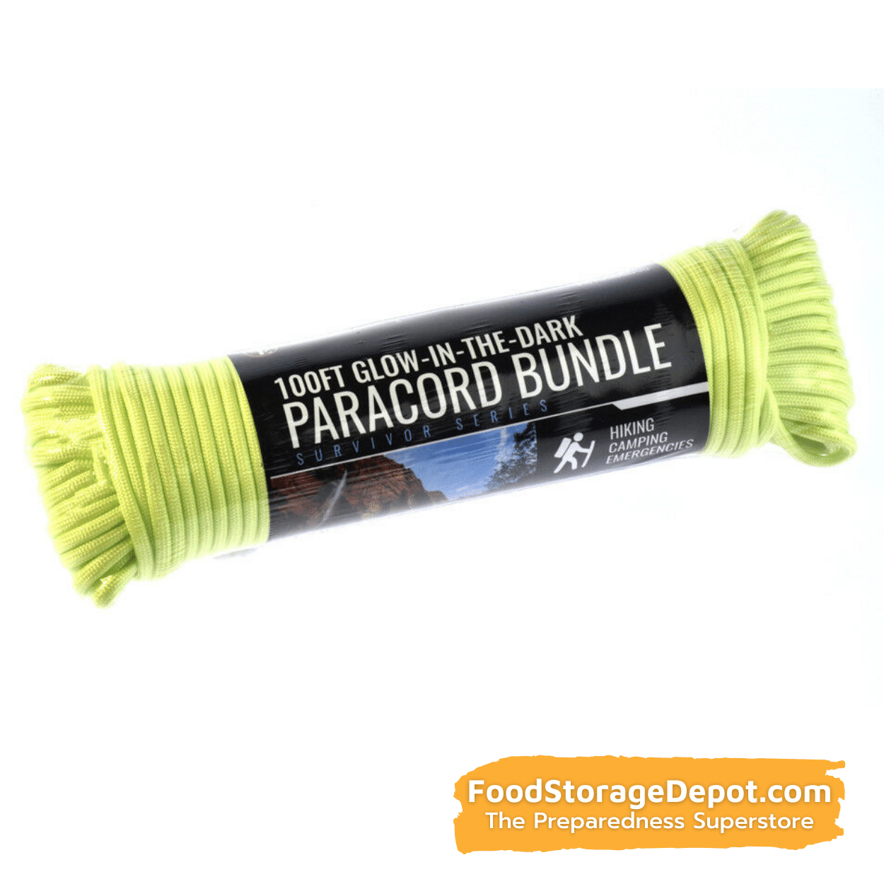 Glow-In-The-Dark Paracord (100 Feet)