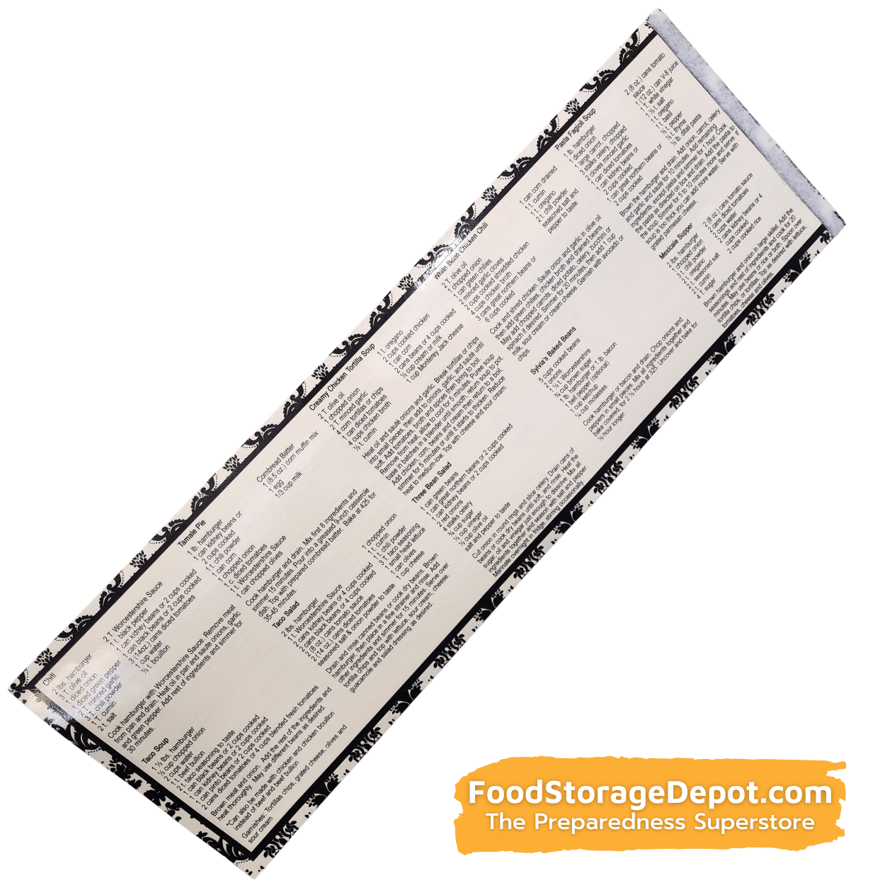 Pantry Secrets Bean Recipe #10 Can Wrapper