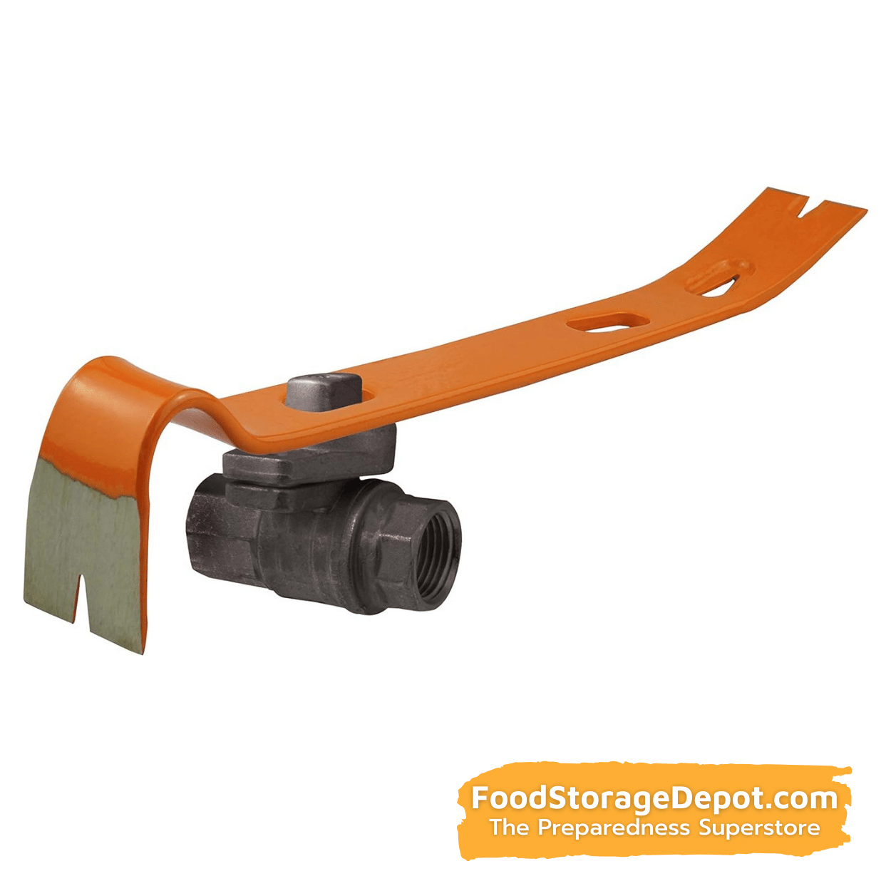 Heavy Duty 15" Pry Bar & Nail Puller with Emergency Gas Valve Slots