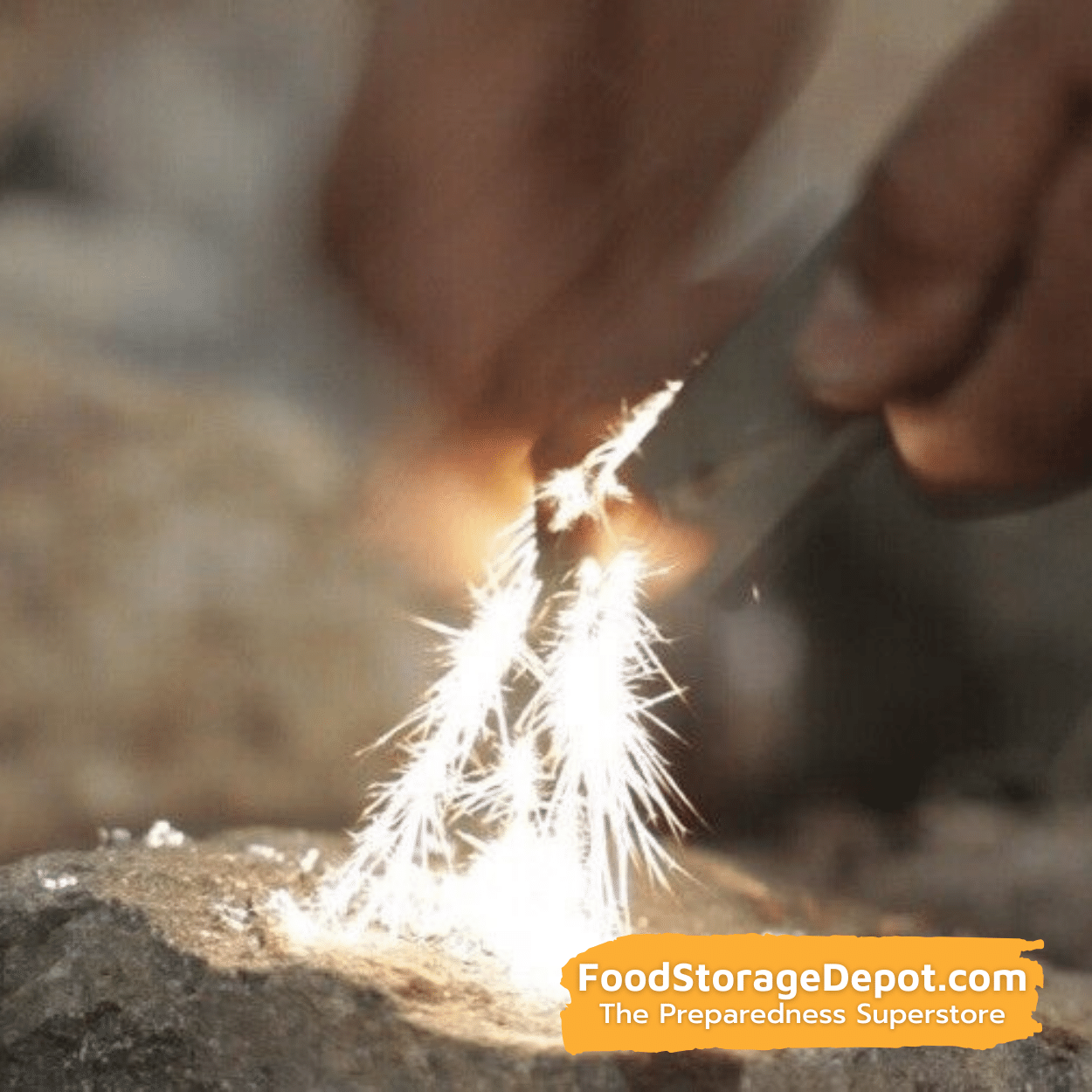 Magnesium Block and Flint Survival Fire Starter