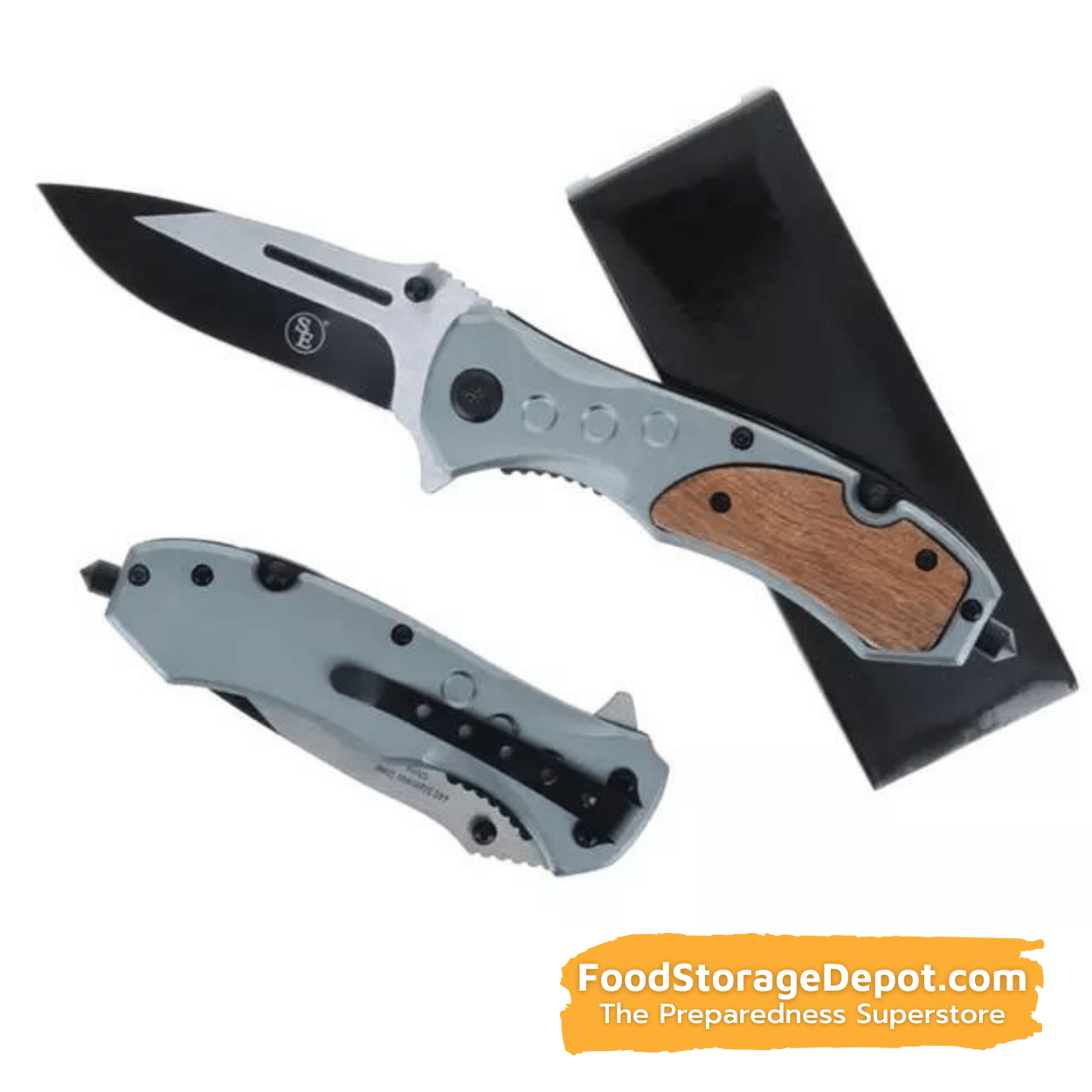 Pocket Knife with Emergency Seatbelt Cutter and Window Breaker