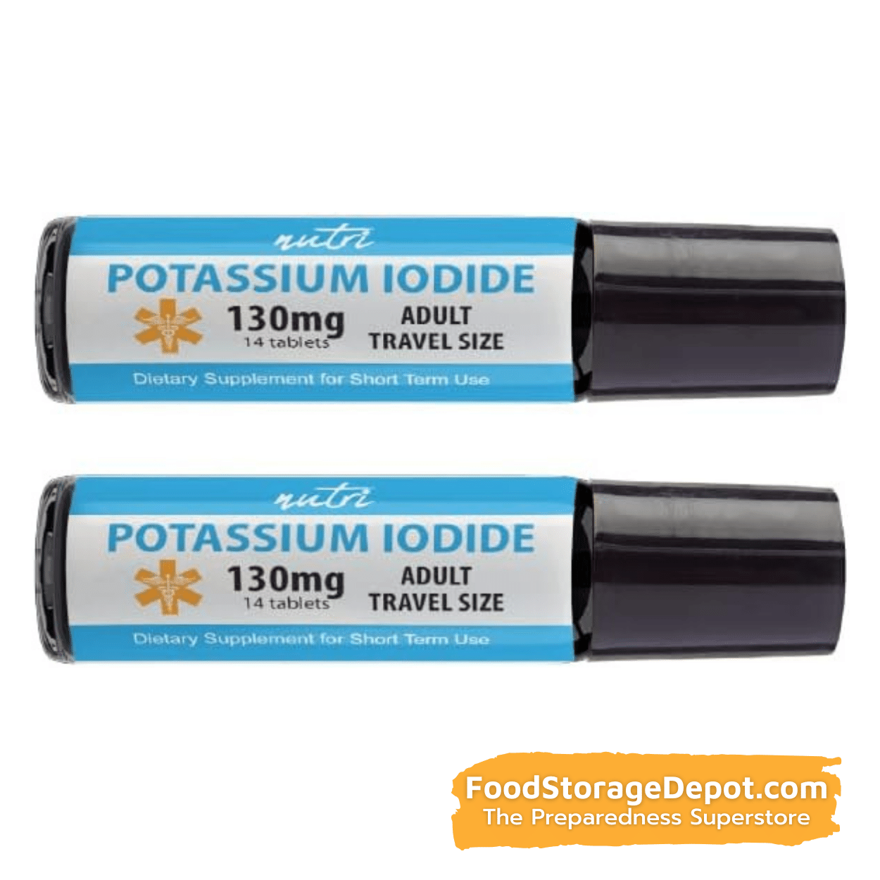 Potassium Iodide 130mg Tablets for Adults - Travel Version (14 Count)