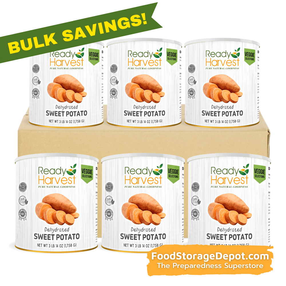 Ready Harvest Dehydrated Sweet Potato Dices (30-Year Shelf Life!)