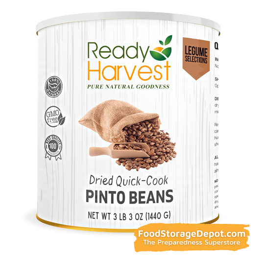 Ready Harvest Premium Quick-Cook Pinto Beans (25-Year Shelf Life!)