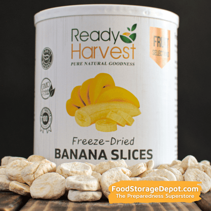Ready Harvest Freeze-Dried Banana Slices (30-Year Shelf Life!)