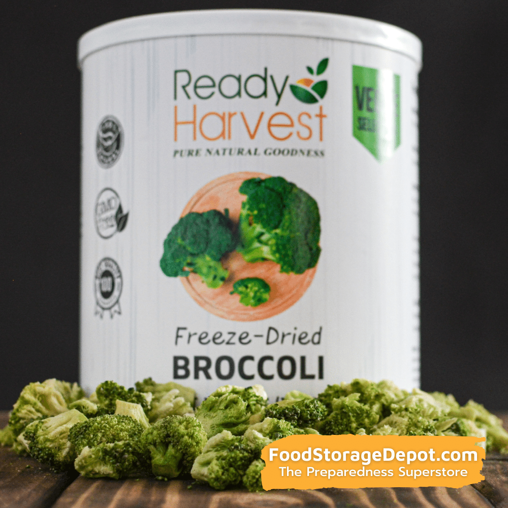 Ready Harvest Freeze-Dried Broccoli (30-Year Shelf Life!)