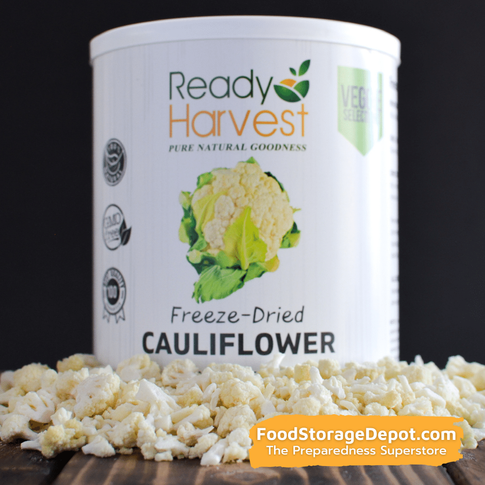 Ready Harvest Freeze-Dried Cauliflower (30-Year Shelf Life!)