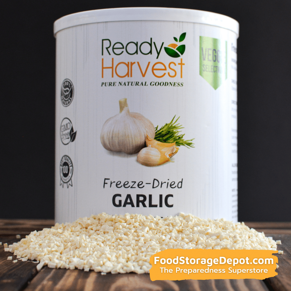 Ready Harvest Freeze-Dried Garlic (30-Year Shelf Life!)