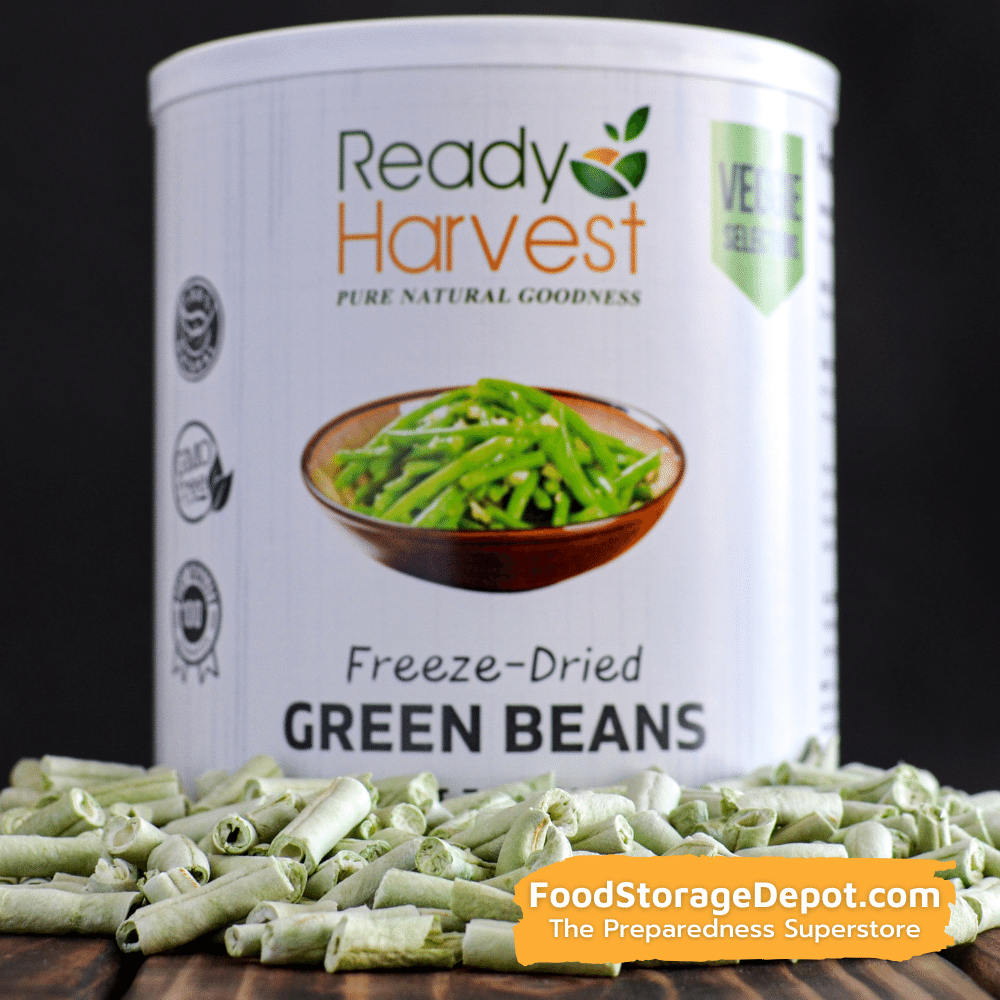 Ready Harvest Freeze-Dried Green Beans (30-Year Shelf Life!)