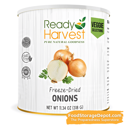 Ready Harvest Freeze-Dried Onions (30-Year Shelf Life!)