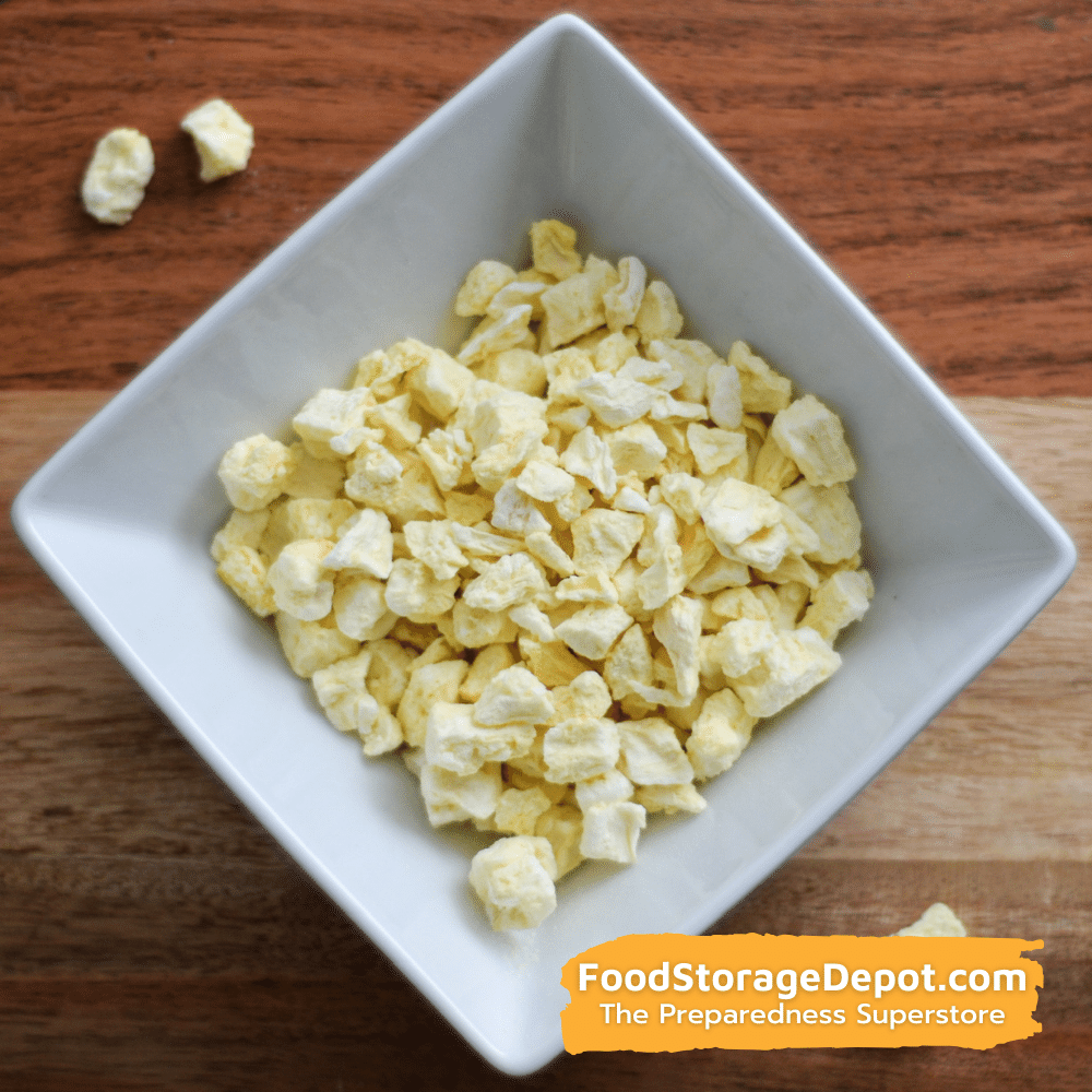 Ready Harvest Freeze-Dried Pineapple Chunks (30-Year Shelf Life!)