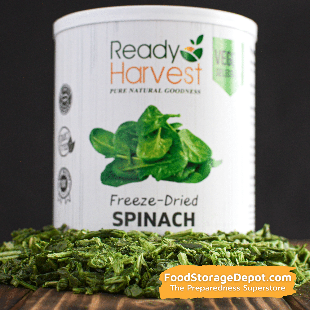 Ready Harvest Freeze-Dried Spinach (30-Year Shelf Life!)