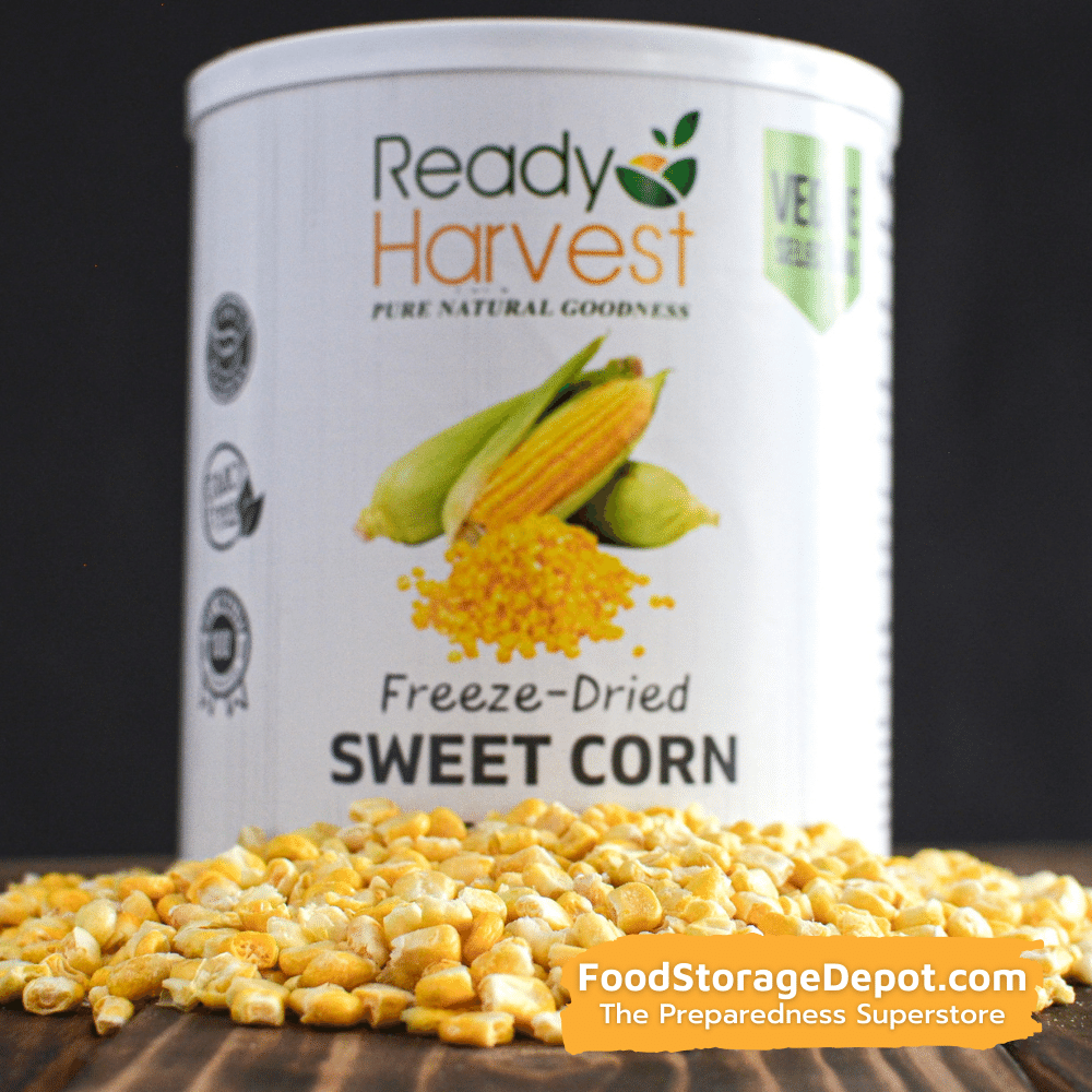 Ready Harvest Freeze-Dried Sweet Corn (30-Year Shelf Life!)