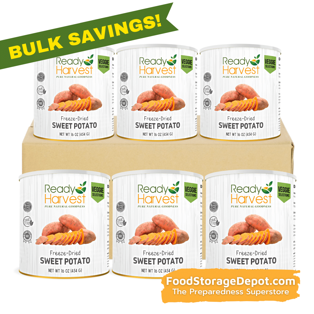 Ready Harvest Freeze-Dried Sweet Potatoes (30-Year Shelf Life!)