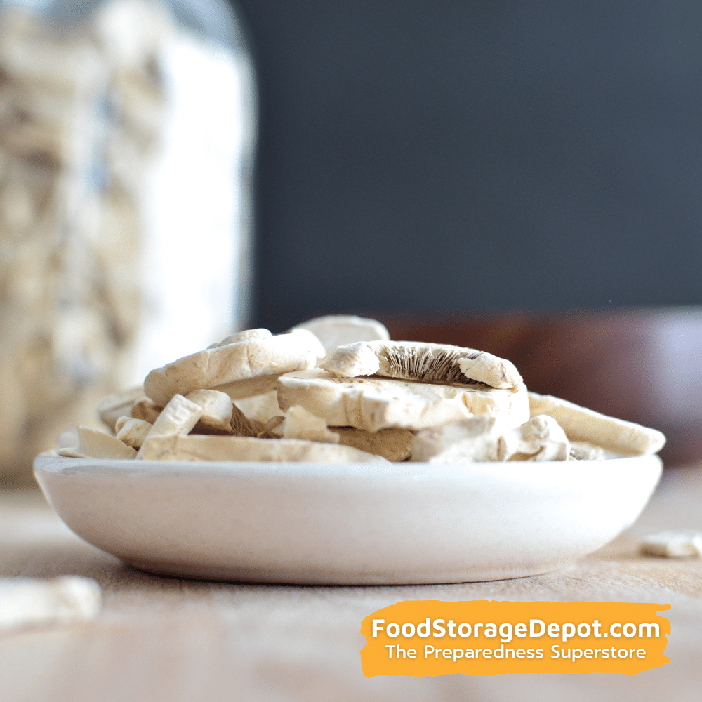 Ready Harvest Freeze-Dried Mushroom Slices (30-Year Shelf Life!)