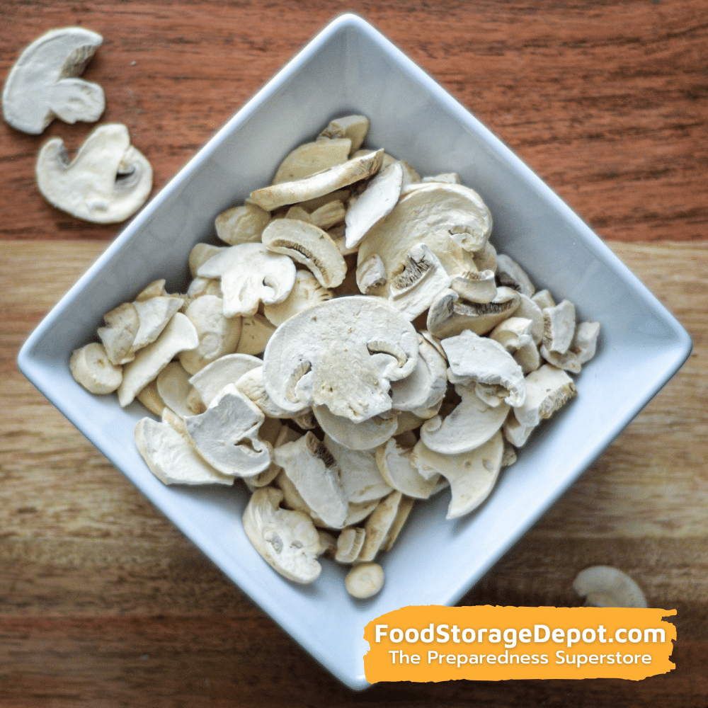 Ready Harvest Freeze-Dried Mushroom Slices (30-Year Shelf Life!)