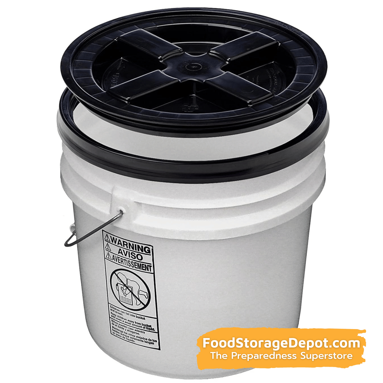 Reusable Twist Lid for Storage Container Bucket - 5 Gallon