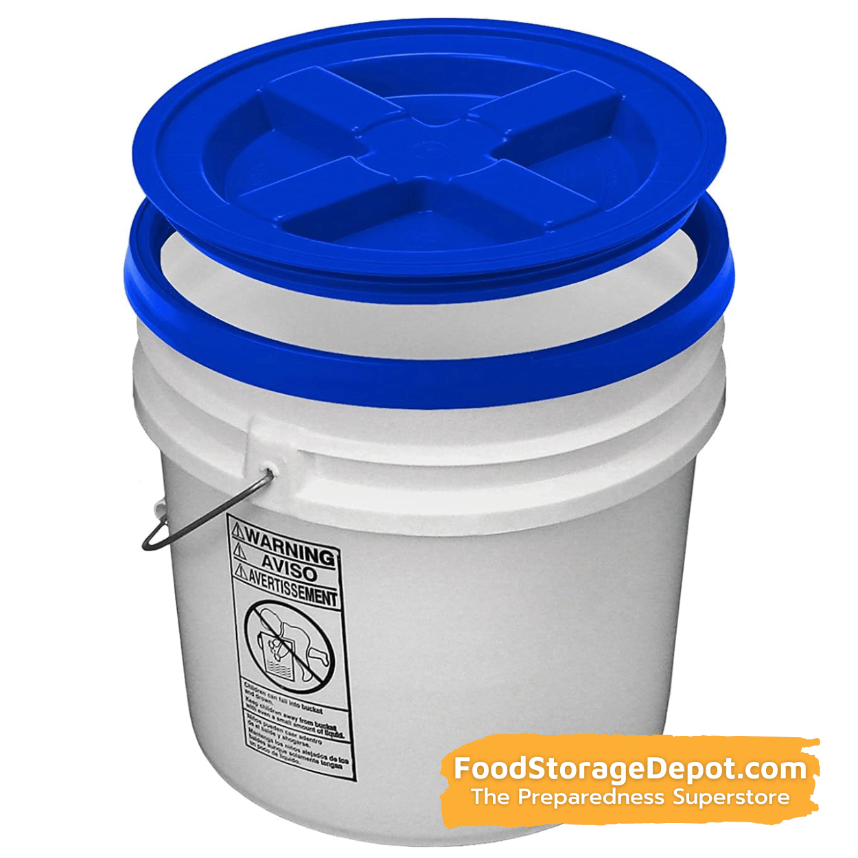 Reusable Twist Lid for Storage Container Bucket - 5 Gallon