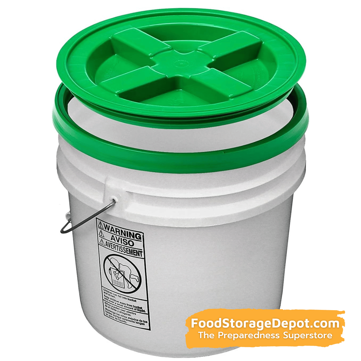 Reusable Twist Lid for Storage Container Bucket - 5 Gallon
