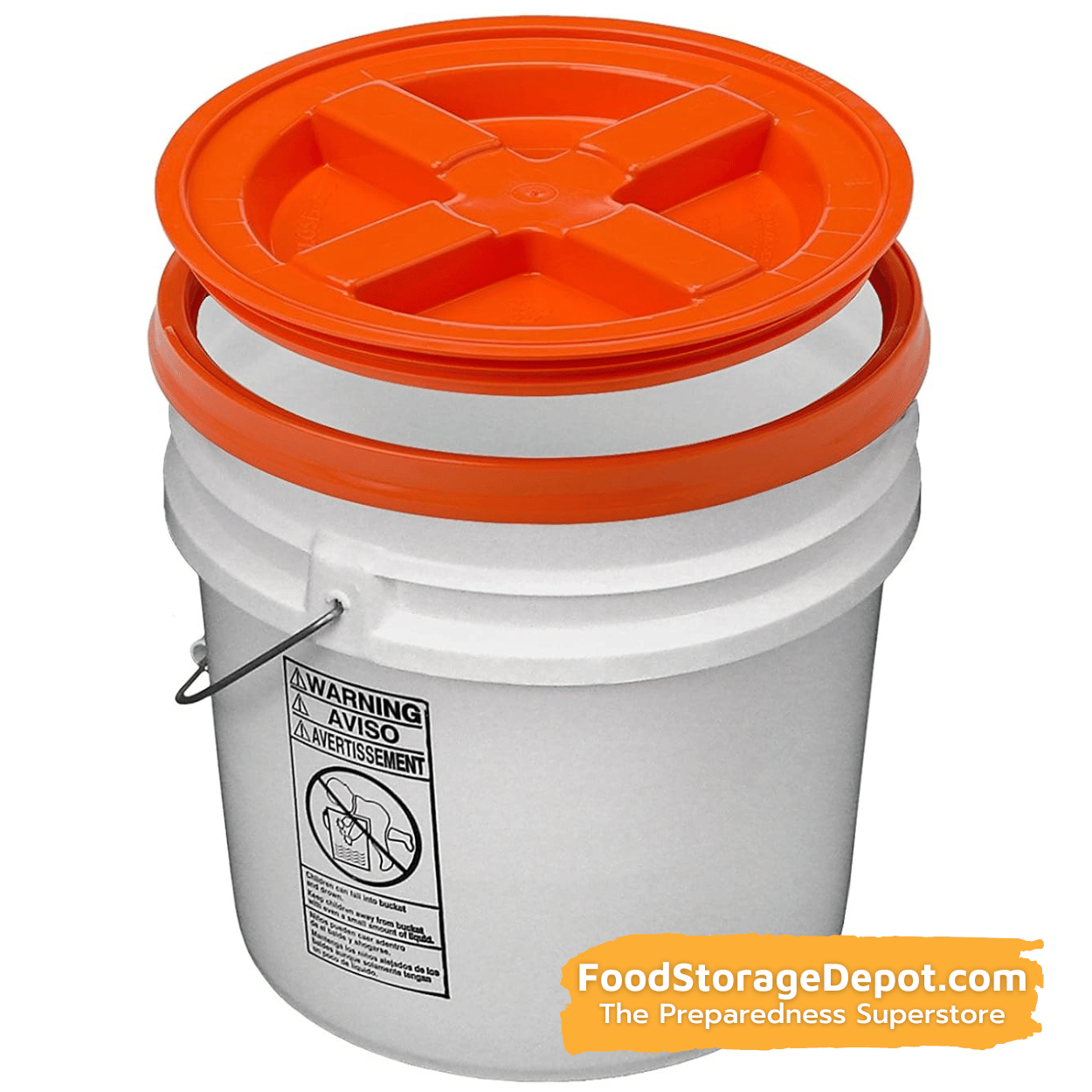 Reusable Twist Lid for Storage Container Bucket - 5 Gallon