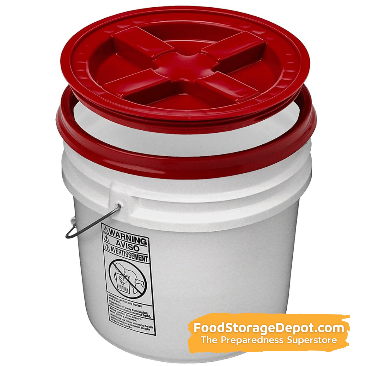 Reusable Twist Lid for Storage Container Bucket - 5 Gallon