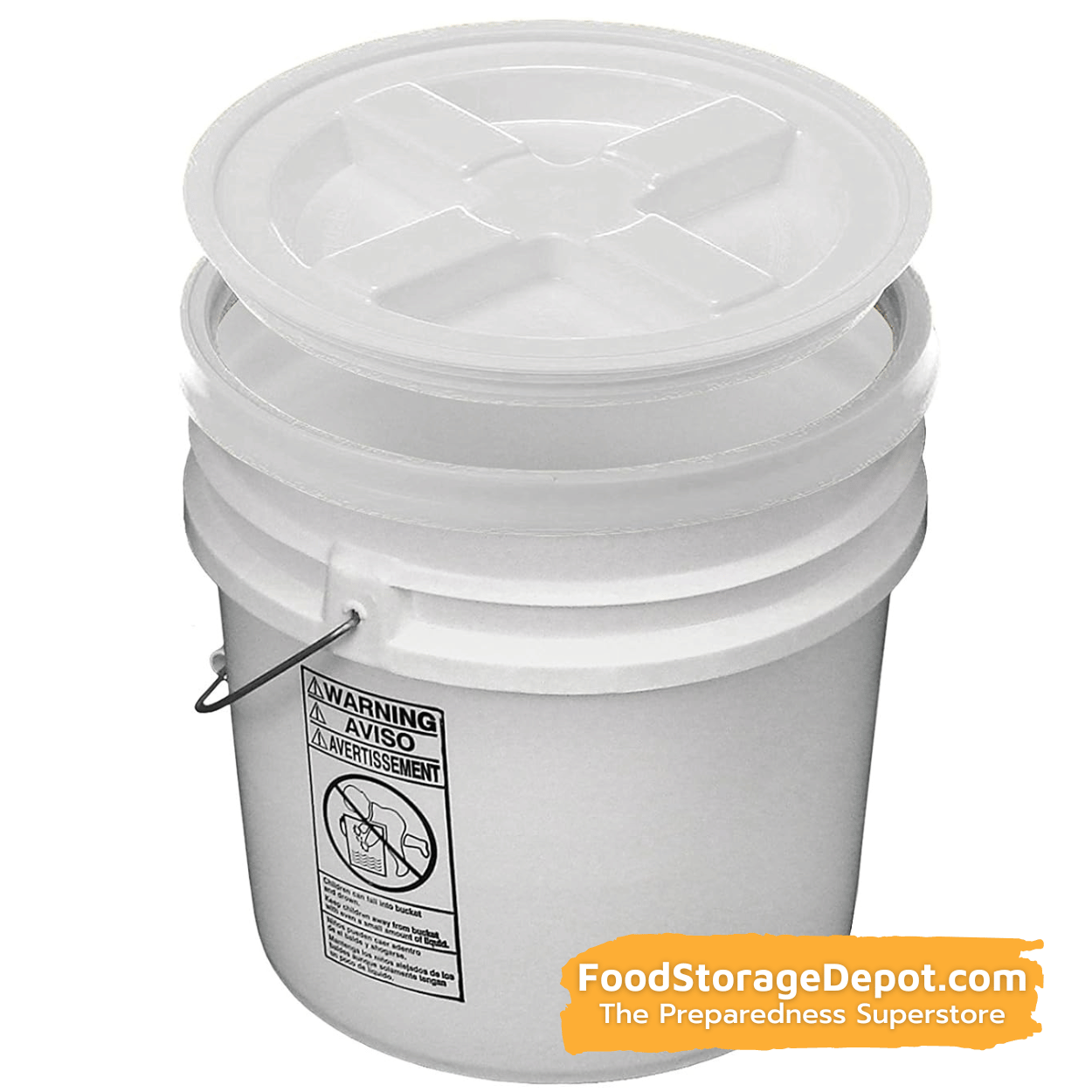 Reusable Twist Lid for Storage Container Bucket - 5 Gallon