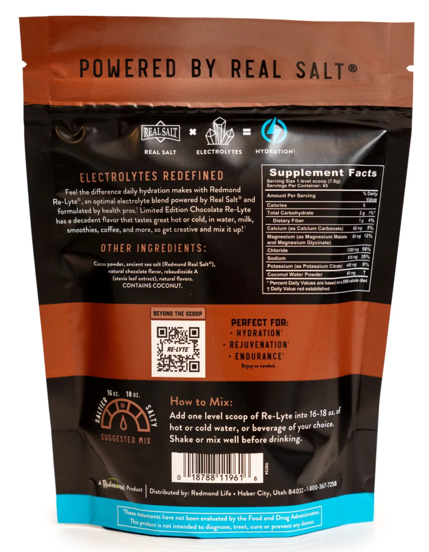 Redmond Re-Lyte Hydration Chocolate Pouch (Limited Edition)