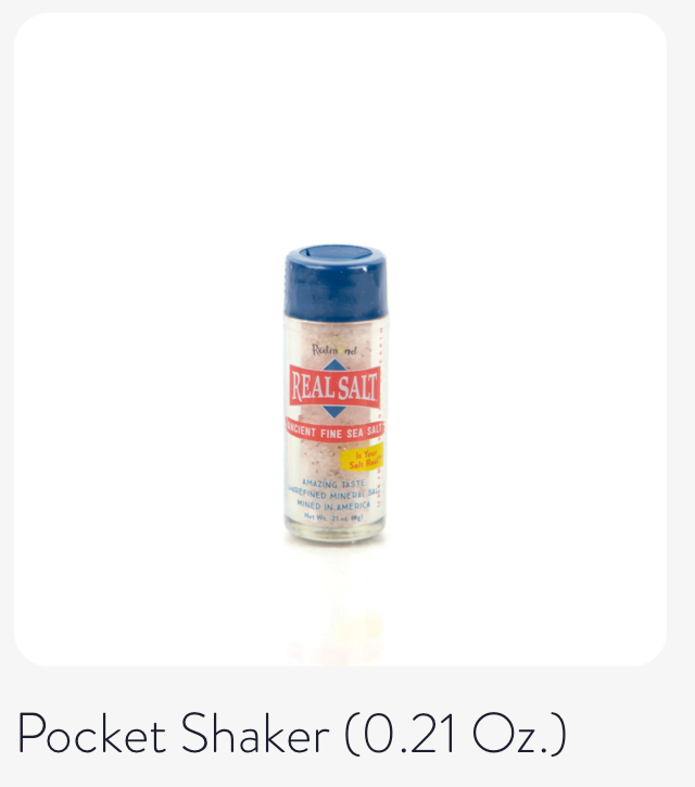 Real Salt - Pocket Shaker - 0.21 Oz.