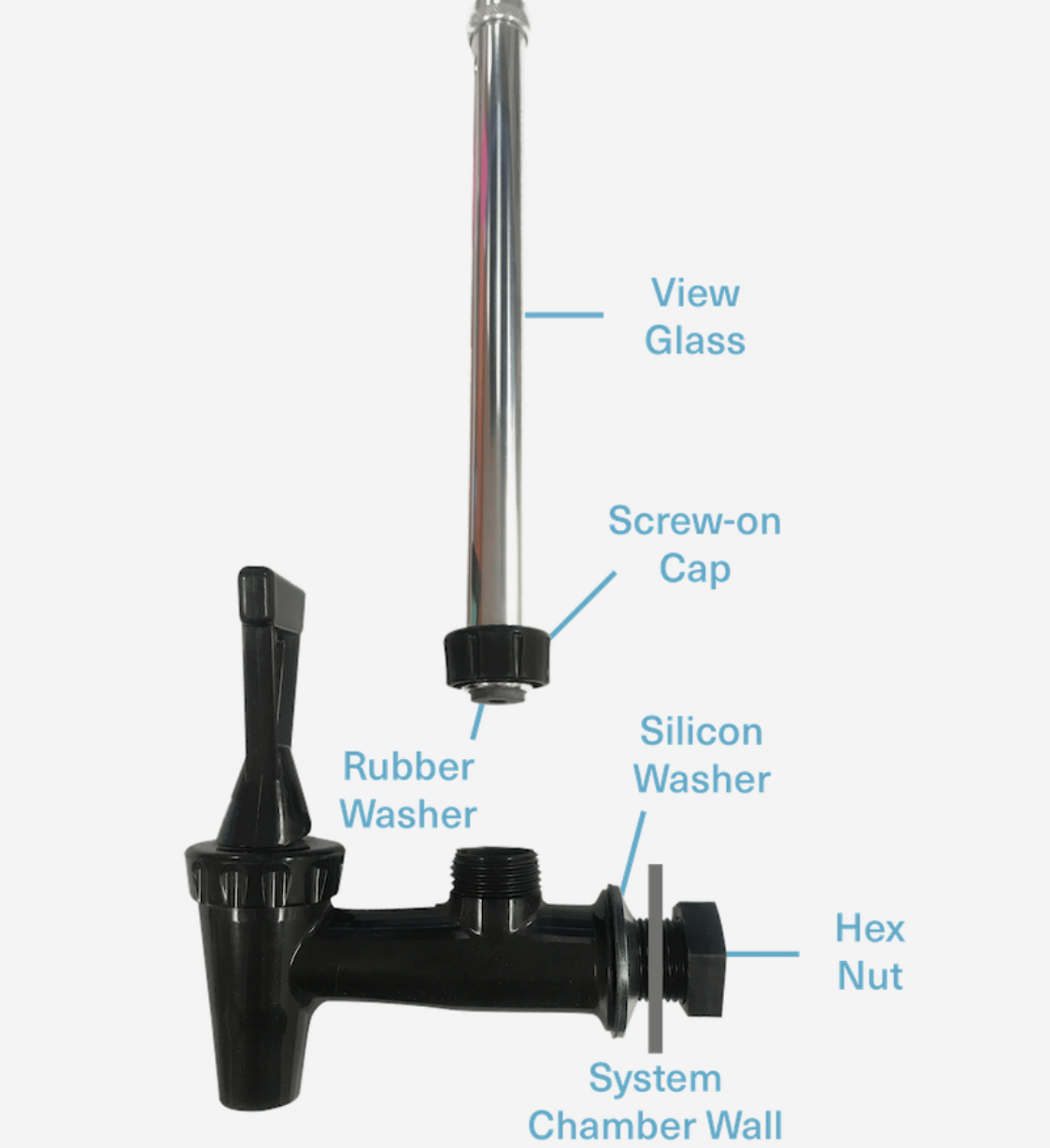 Berkey Water Filter - Glass Tube - Plastic Spigot