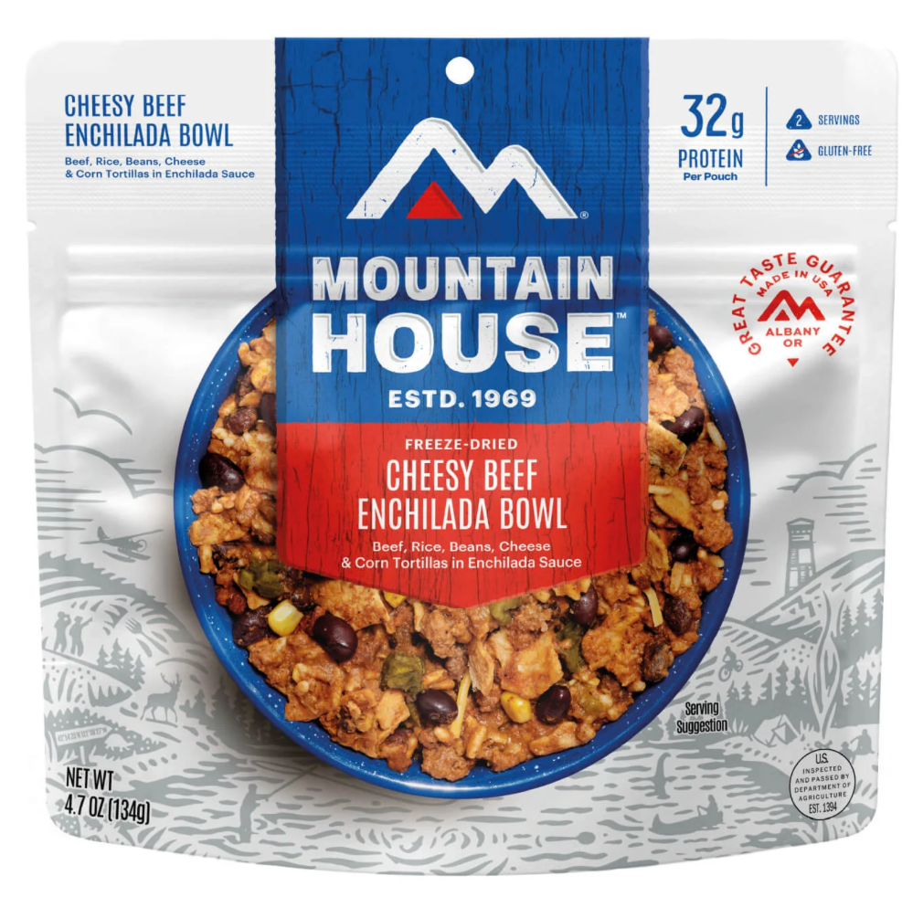 Freeze-Dried Cheesy Beef Enchilada Bowl Pouch - Mountain House