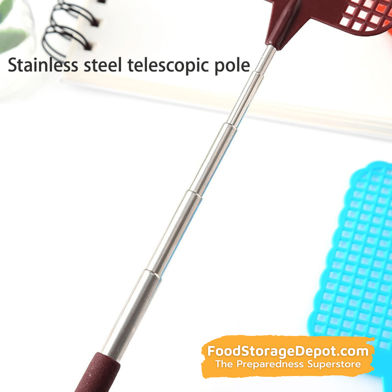 Telescoping Fly Swatter (Extends Over 28 Inches!)