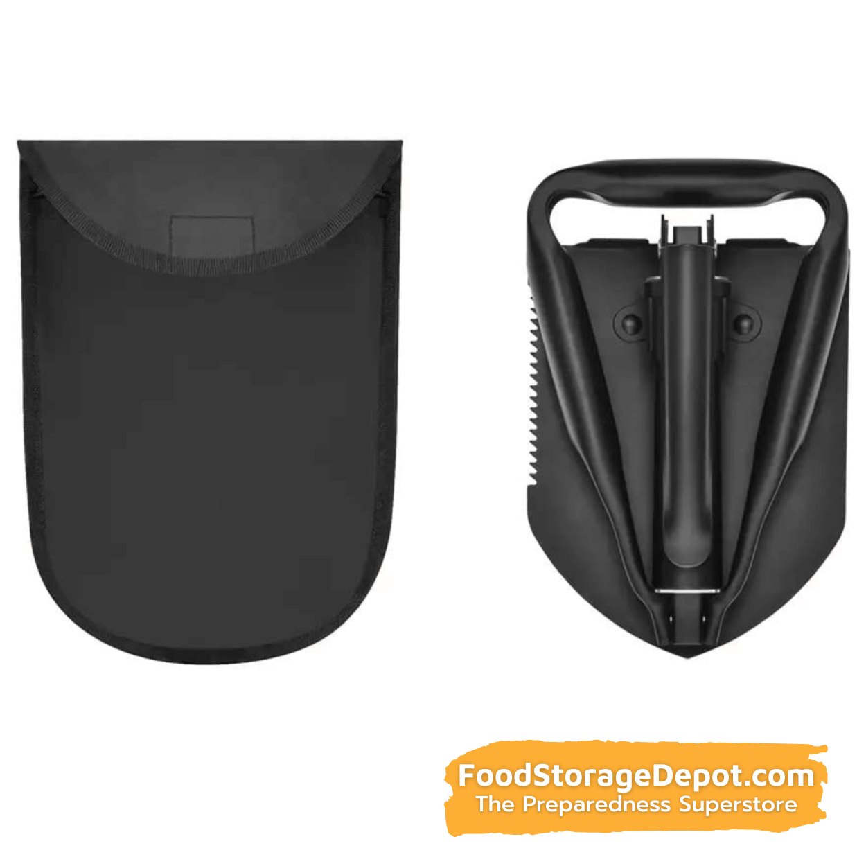 Tri-Fold Serrated Shovel with Carrying Case (23")