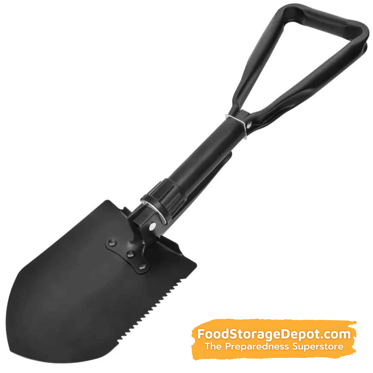 Tri-Fold Serrated Shovel with Carrying Case (23")