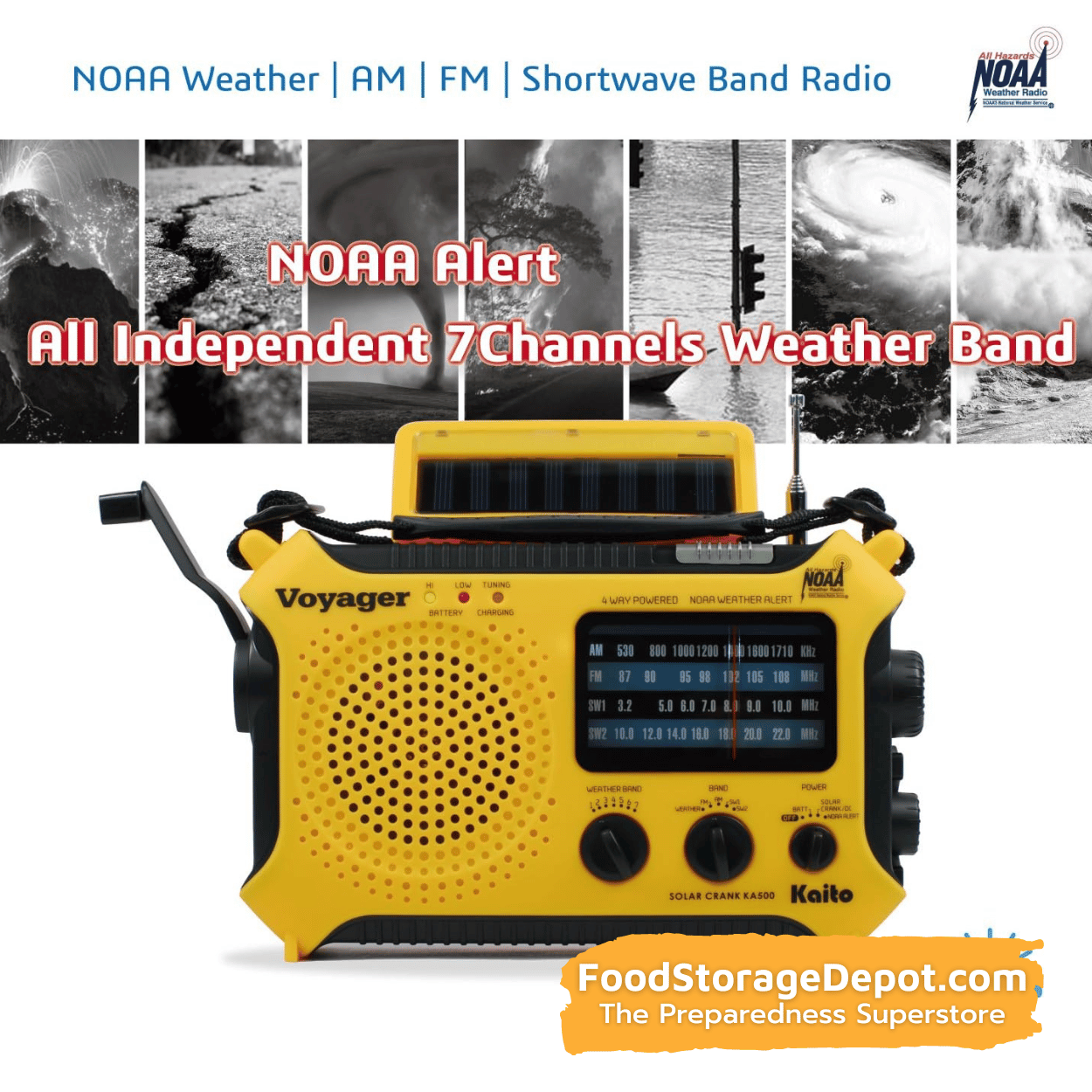 Voyager 500 Emergency Weather Alert Radio