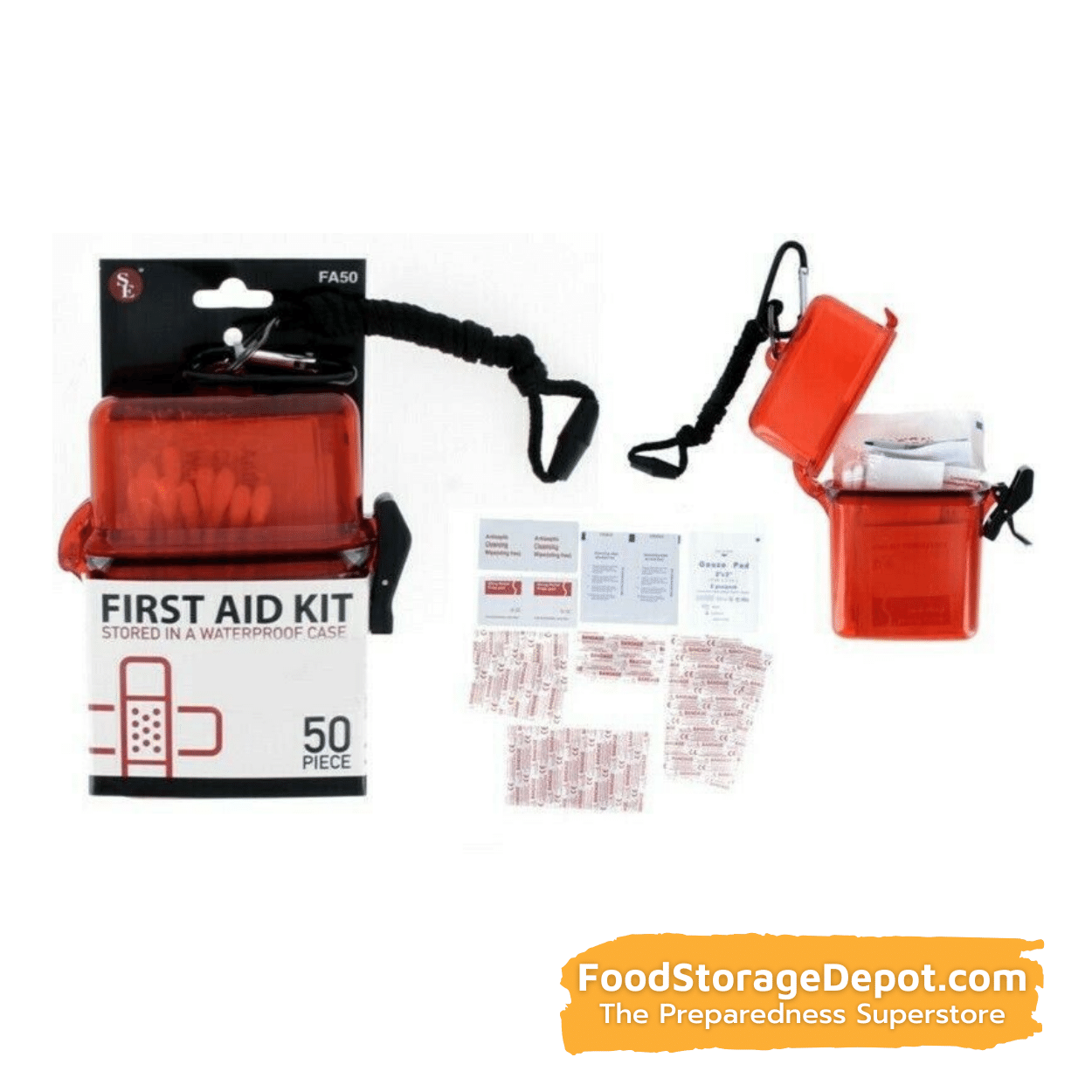 Waterproof First-Aid Kit (50-Piece)