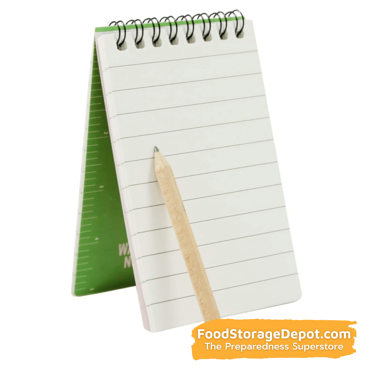 Waterproof and Tear-Resistant Emergency Notebook with Pencil (50 Pages)