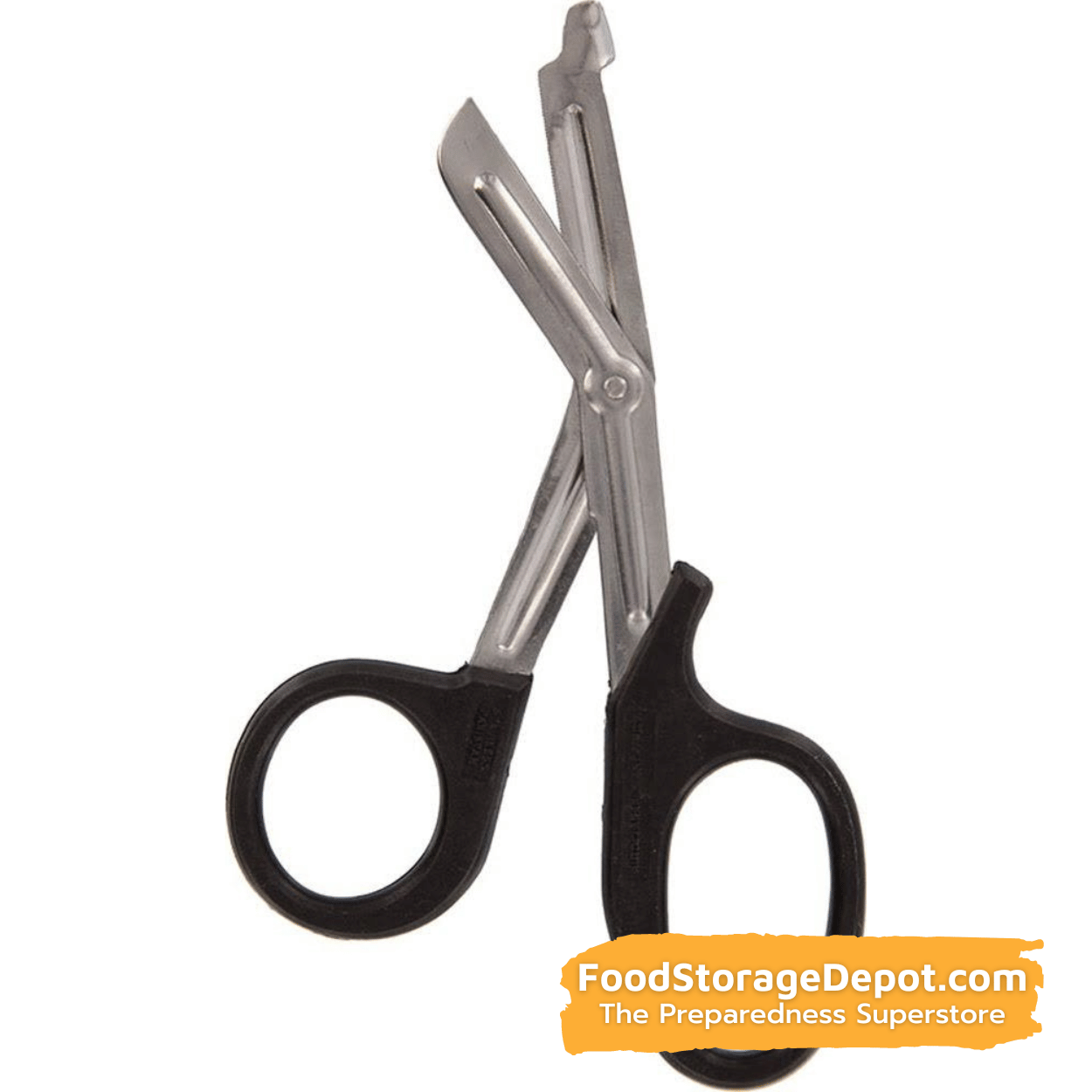 Wound Care EMT Scissors, Autoclavable, 7 1-2" Stainless Steel, Black