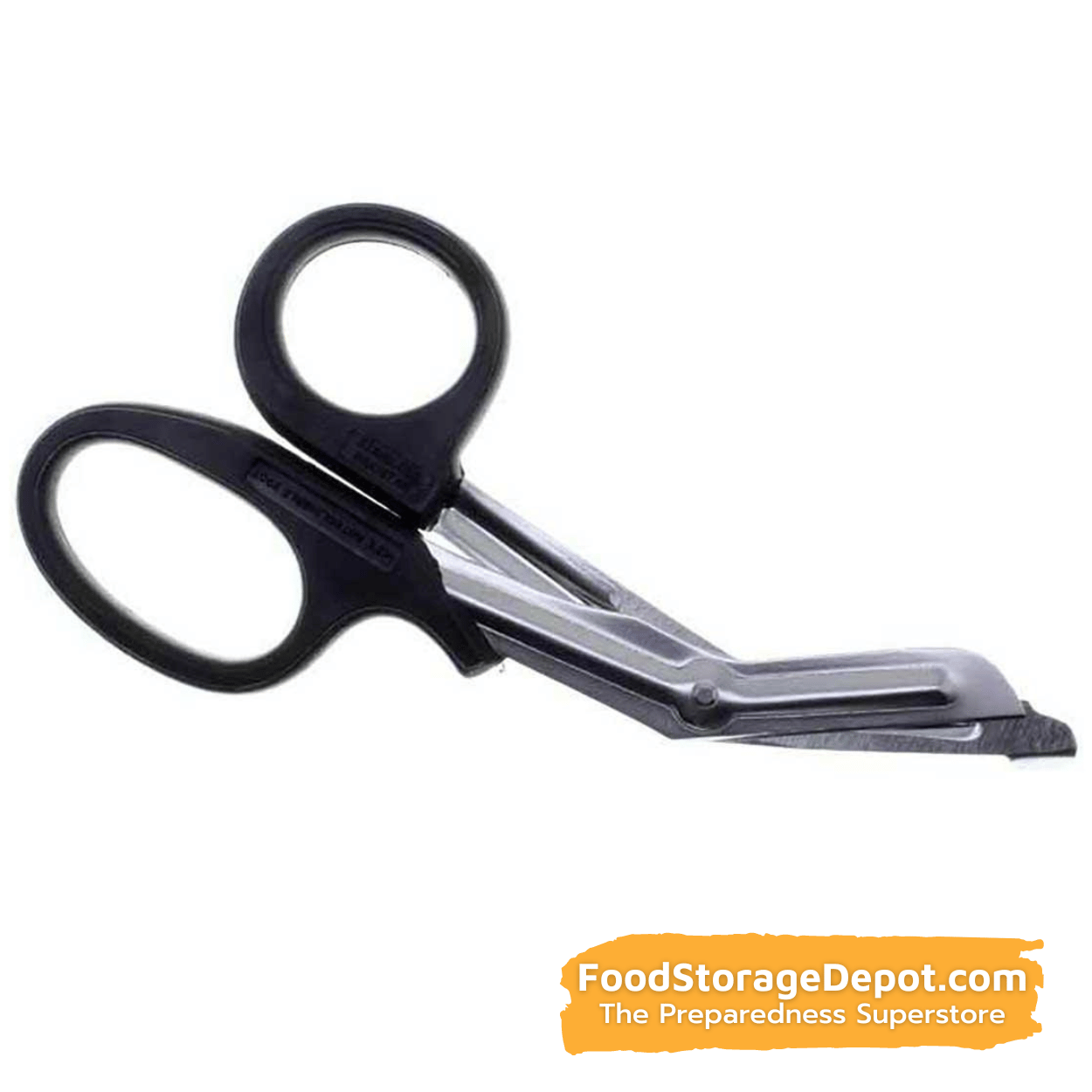 Wound Care EMT Scissors, Autoclavable, 7 1-2" Stainless Steel, Black