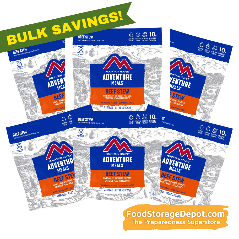 Freeze-Dried Beef Stew Pouch - Mountain House (GF) Gluten Free